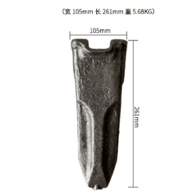 Escavadeira tipo RC dente de caçamba escavadora dente de caçamba 5,68 KG para SY195/SY200