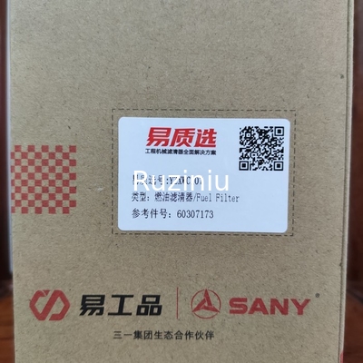 O filtro de combustível SY115/SY125/SY135/SY155/SY200/SY205/SY215/SY215C10/SY245/SY265 de 60307173 Sany aplica-se a 4JJ1/4HK1/4M50/D06FR